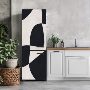 Αυτοκόλλητο Ψυγείου Ασπρόμαυρα Σχήματα - Decotek 28693