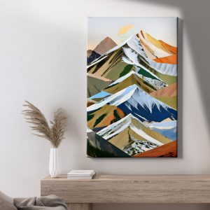 Πίνακας Ζωγραφικής Abstract Colorful Mountains- Decotek 221830