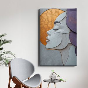 Πίνακας Ζωγραφικής Stylized Woman's Profile - Decotek 221865