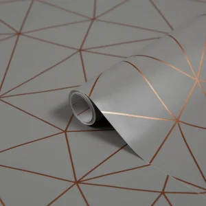 Αυτοκόλλητο για Ντουλάπια Γεωμετρικά Σχήματα Γκρι Ανοιχτό – Decotek 8003263