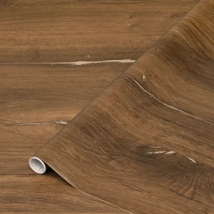 Αυτοκόλλητο για Ντουλάπια Καφέ Σκούρο Ξύλο με Ρωγμές – Decotek 8003265