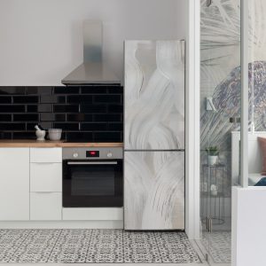 Αυτοκόλλητο Ψυγείου Λευκές Πινελιές - Decotek 28763