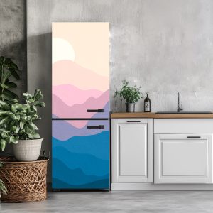 Αυτοκόλλητο Ψυγείου Αφηρημένο Ηλιοβασίλεμα - Decotek 28721