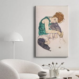 Πίνακας Ζωγραφικής Seated Woman With Legs Drawn Up, Egon Schiele - Decotek 221939
