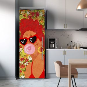 Αυτοκόλλητο Ψυγείου Το Κορίτσι με την Τσιχλόφουσκα - Decotek 28786