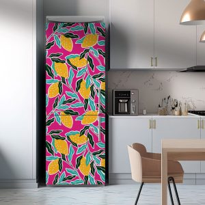 Αυτοκόλλητο Ψυγείου Lemon Pattern  - Decotek 28798