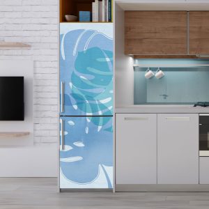 Αυτοκόλλητο Ψυγείου Μπλε Φύλλα - Decotek 28803