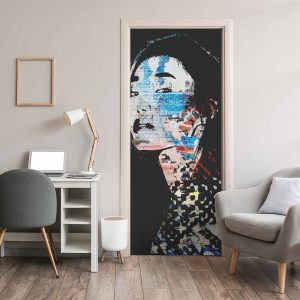 Αυτοκόλλητο Πόρτας Μοντέρνο Πορτρέτο - Decotek 31042