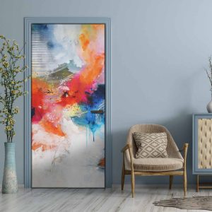 Αυτοκόλλητο Πόρτας Πολύχρωμη Ενέργεια - Decotek 31069