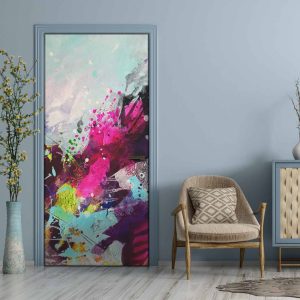 Αυτοκόλλητο Πόρτας Αφηρημένη Έκρηξη - Decotek 31075