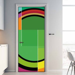 Αυτοκόλλητο Πόρτας Γεωμετρικοί Κύκλοι - Decotek 31091