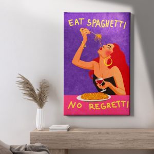 Πίνακας Ζωγραφικής Eat Spaghetti No Regretti - Decotek 222016