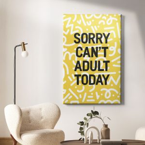 Πίνακας Ζωγραφικής Όχι Σήμερα! - Decotek 222069