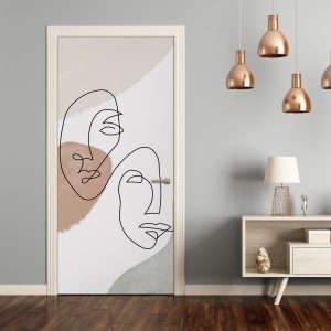 Αυτοκόλλητο Πόρτας Two Faces - Decotek 31079
