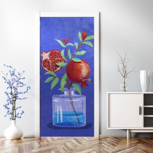 Αυτοκόλλητο Πόρτας Διακοσμητικό Ρόδι - Decotek 31054