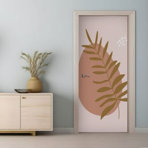 Αυτοκόλλητο Πόρτας Dusty Rose Plant - Decotek 31076