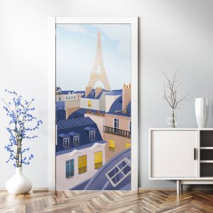 Αυτοκόλλητο Πόρτας Παριζιάνικη Θέα - Decotek 31083