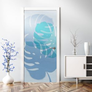 Αυτοκόλλητο Πόρτας Τροπικό Μπλε - Decotek 31038