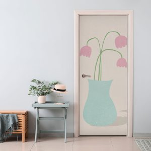 Αυτοκόλλητο Πόρτας Χαρούμενα Λουλούδια - Decotek 31052