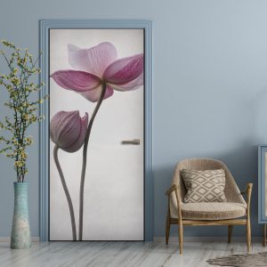 Αυτοκόλλητο Πόρτας Ροζ Ανεμώνη - Decotek 31026