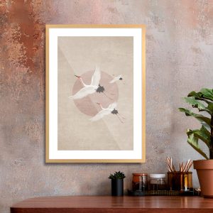 Πόστερ - Αφίσα Flying Cranes - Decotek 33835