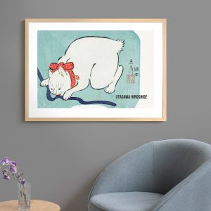 Πόστερ - Αφίσα Utagawa Hiroshige, Sleeping Cat - Decotek 33877