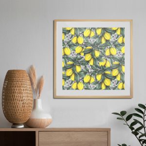 Πόστερ - Αφίσα Λεμόνια και Άνθη - Decotek 33845