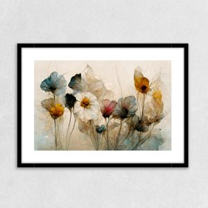 Πόστερ - Αφίσα Λουλούδια - Decotek 33520, 70*50 εκ. Μαύρη Κορνίζα