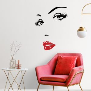 Αυτοκόλλητο Τοίχου Glam Lips - Decotek 09908