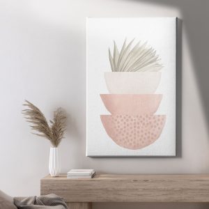 Πίνακας Ζωγραφικής Ροζ Ημικύκλια - Decotek 222135