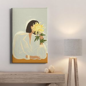 Πίνακας Ζωγραφικής Πίσω από το Χρυσάνθεμο - Decotek 222136