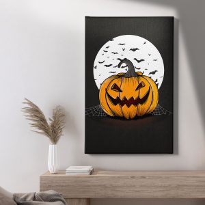 Πίνακας Ζωγραφικής Νύχτα Halloween με Νυχτερίδες - Decotek 222096