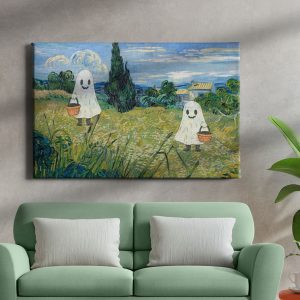 Πίνακας Ζωγραφικής Φαντάσματα Halloween με Van Gogh Αίσθηση - Decotek 222112