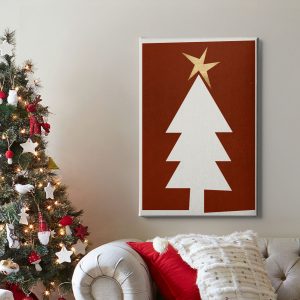 Πίνακας Ζωγραφικής Μίνιμαλ Χριστουγεννιάτικο Δέντρο - Decotek 222199