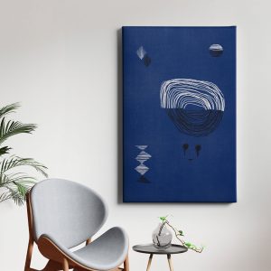 Πίνακας Ζωγραφικής Mπλε Σύνθεση - Decotek 222245