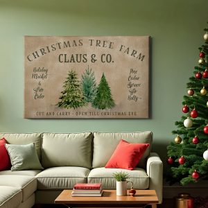 Πίνακας Ζωγραφικής Φάρμα Χριστουγεννιάτικων Δέντρων - Decotek 222203