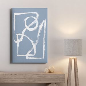 Πίνακας Ζωγραφικής Λευκές Πινελιές - Decotek 222253