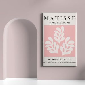 Πίνακας Ζωγραφικής Matisse, Ροζ Φύλλα - Decotek 222191