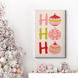 Πίνακας Ζωγραφικής HO HO HΟ, Γιορτινές Μπάλες - Decotek 222210