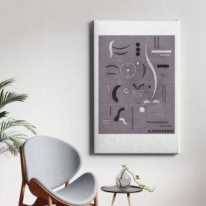 Πίνακας Ζωγραφικής Kandinsky, Bauhaus, Γραμμές και Σχήματα - Decotek 222189