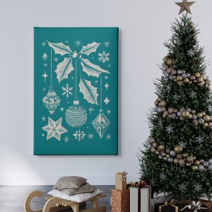 Πίνακας Ζωγραφικής Κλαδί με Στολίδια - Decotek 222218