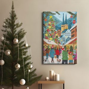 Πίνακας Ζωγραφικής Χριστουγεννιάτικη Αγορά - Decotek 222219