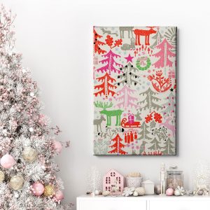 Πίνακας Ζωγραφικής Χριστουγεννιάτικο Δάσος - Decotek 222223