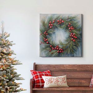 Πίνακας Ζωγραφικής Χριστουγεννιάτικο Στεφάνι - Decotek 222229