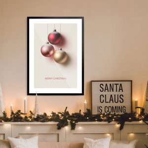 Ποστερ - Αφίσα Elegant Christmas Balls - Decotek 33913