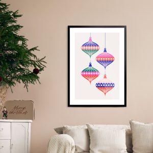 Ποστερ - Αφίσα Χρωματιστές Χριστουγεννιάτικες Μπάλες - Decotek 33905