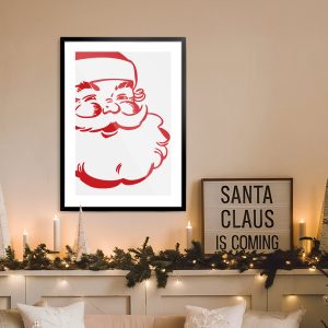 Ποστερ - Αφίσα Minimal Santa - Decotek 33930