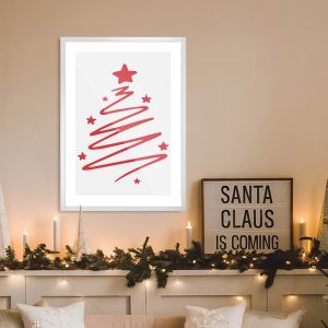 Ποστερ - Αφίσα Minimal Red Tree - Decotek 33927