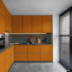 Μονόχρωμο Αυτοκόλλητο για Ντουλάπια Κουζίνας Ανοιχτό Πορτοκαλί – Decotek 500102