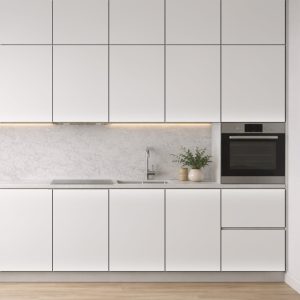 Μονόχρωμο Αυτοκόλλητο για Ντουλάπια Κουζίνας Λευκό – Decotek 500104